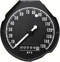 68-70 B BODY RALLY GAUGE SPEEDOMETER WITH 150 MPH