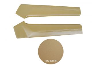 69 CHARGER TAN REAR UPPER DOOR PADS