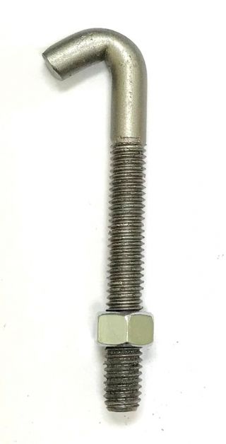 63-66 J-BOLT FOR GAS TANK STRAP WITH NUT