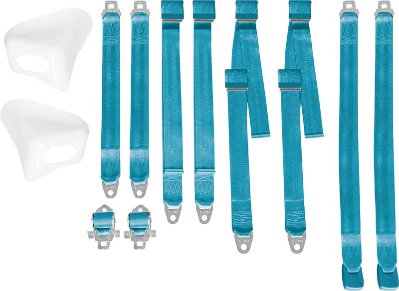 70 E BODY HARD TOP BLUE BUCKET  SEAT BELT SET