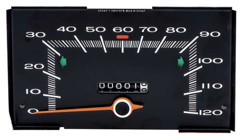 70 PLYMOUTH A BODY SPEEDOMETER WITH 120 MPH