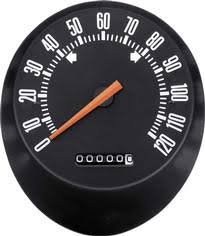 70 CHALLENGER STANDARD GAUGE SPEEDOMETER WITH 120 MPH