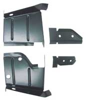 68-70 B-Body Rocker to Frame Lower Splash Shield Set (4 pieces)