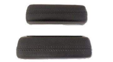 68-72 A BODY FRONT ARM REST PADS BLACK SOLD AS A PAIR