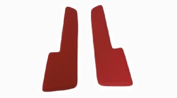 64-66 A BODY, 64-65 B & C BODY RED ARM REST PADS 11"