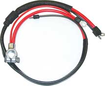 67-68 A BODY POSITIVE BATTERY CABLE BIG BLOCK WITH SPLIT STARTER LUG/HEAT SHEATH