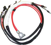 68-69 B BODY HEMI POSITIVE BATTERY CABLE WITH AUTOMATIC TRANSMISSION WITH 3 PRONG NEUTRAL SAFETY SWITCH