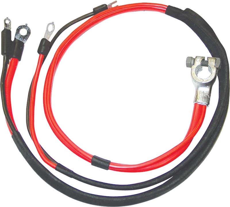 69-70 B BODY POSITIVE BATTERY CABLE SMALL BLOCK WITH 1 PIECE MOLDED STARTER LUG