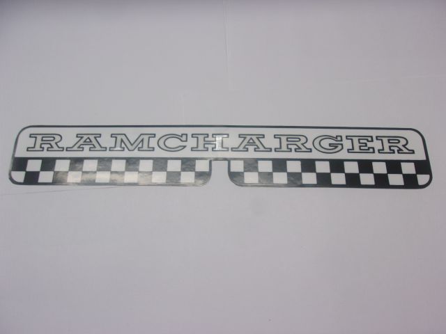 1969-70 "RAMCHARGER" UNDERHOOD AIR BOX DECAL