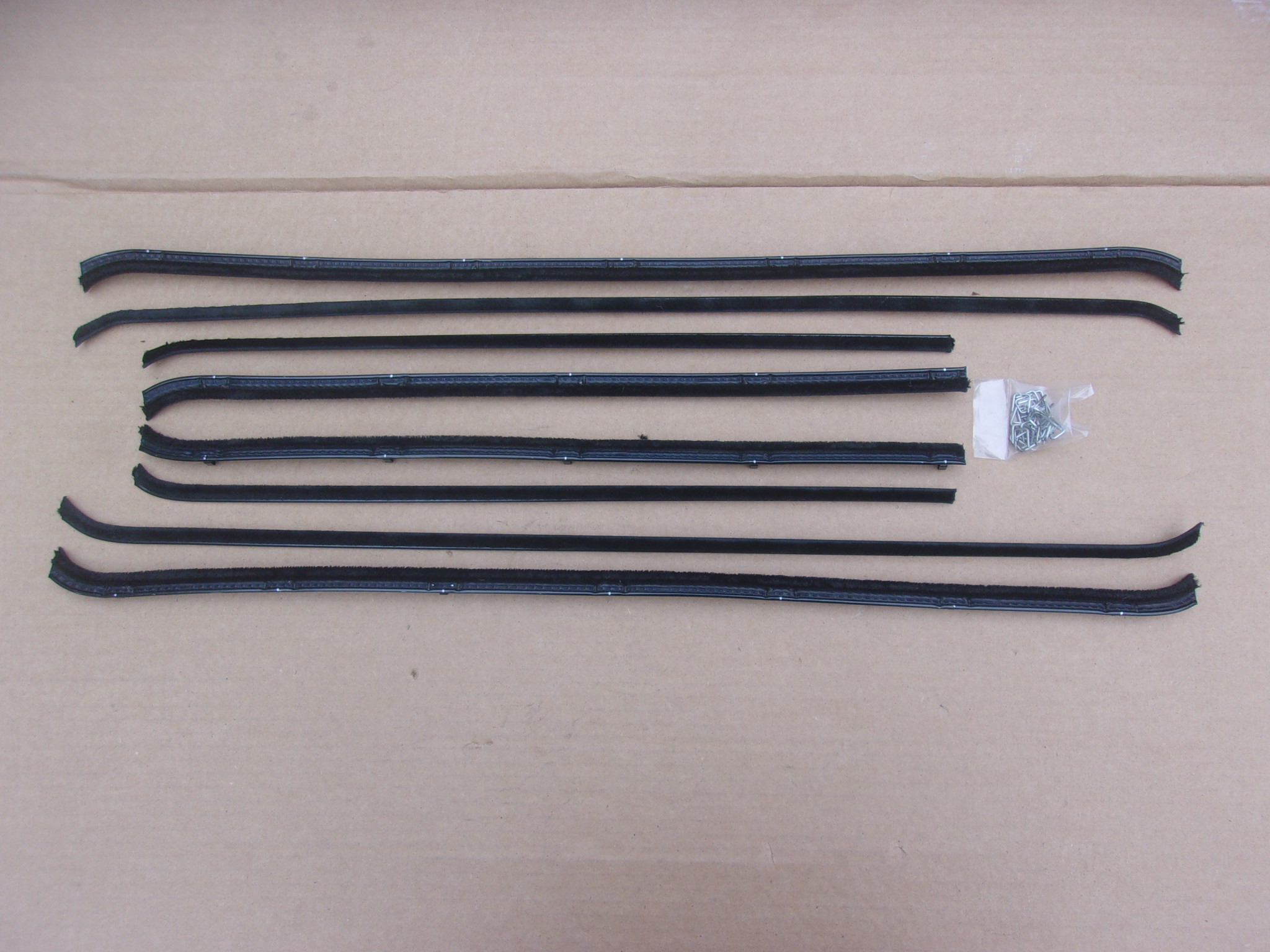 57-59 PLYMOUTH DODGE 4 DR SEDAN BELT CATWHISKERS