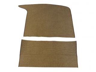 46-48 PLYMOUTH TRUNK MAT BROWN TWEED 2 PC