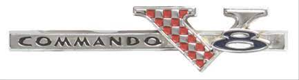 1965 PLYMOUTH COMMANDO V8 EMBLEM