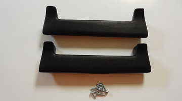 70-74 CHALLENGER FRONT ARM REST PADS BLACK SOLD AS A PAIR