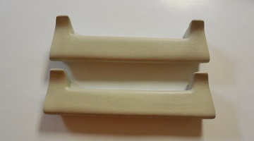 70-74 CHALLENGER FRONT ARM REST PADS WHITE SOLD AS A PAIR