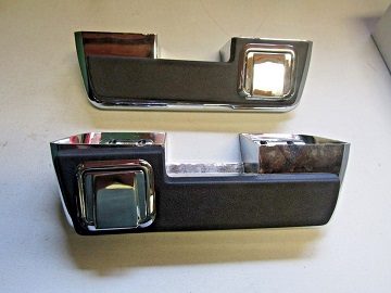 64-66 BARRACUDA, DART, VALIANT REAR ARMREST BASES, PADS & ASHTRAYS SOLD AS A SET