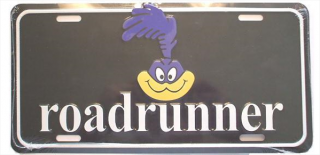 ROADRUNNER HEAD LICENSE PLATE