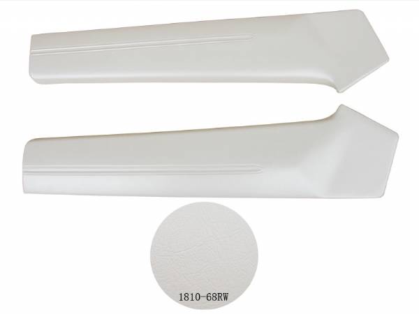 68 CHARGER WHITE REAR UPPER DOOR PADS