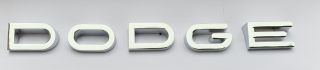 1961-68 DODGE TRUCK HOOD NAMEPLATE LETTERS