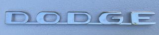 1961-68 DODGE TRUCK FENDER NAMEPLATE