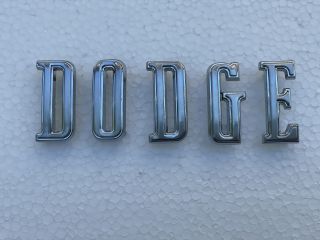 1966 CORONET CHARGER "DODGE" HOOD LETTER SET