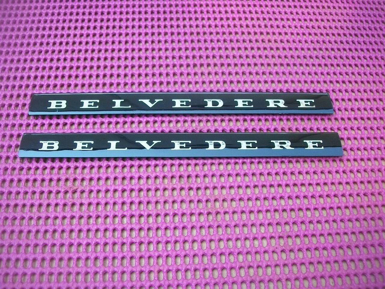 1966 1967 BELVEDERE II 2 FENDER NAMEPLATE INSERT