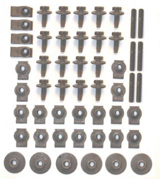 NEW REPRODUCTION 1967 - 1972 DODGE & PLYMOUTH A-BODY FENDER BOLT KIT 270705
