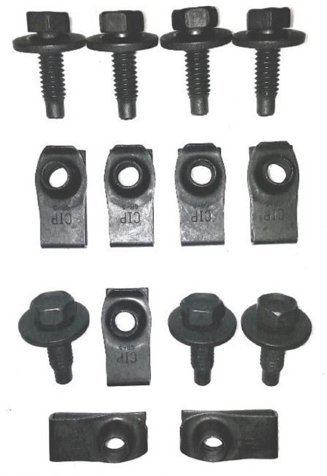 NEW REPRODUCTION 1970-72 DART & SWINGER / 1971-72 DEMON FRONT VALANCE BOLT KIT