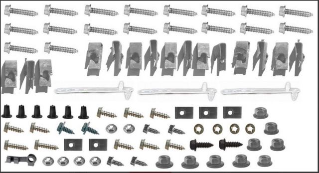 NEW REPRODUCTION HEATER & A/C BOX SCREW KIT 1971 - 74 B-BODY & 1970 - 74 E-BODY