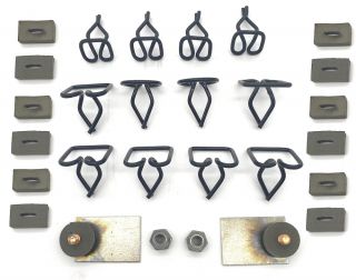 1968-70 B-BODY DOOR TOP EDGE MOLDING CLIP KIT