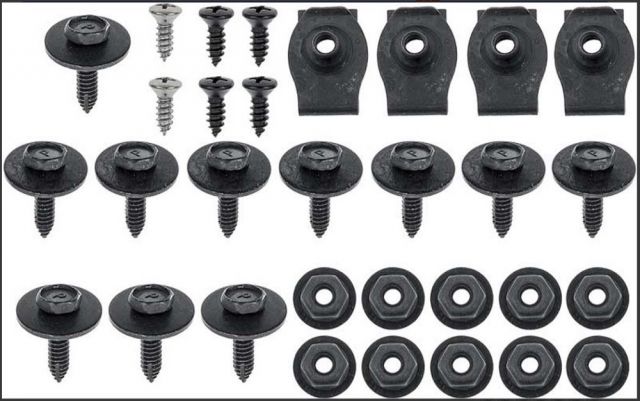 NEW REPRODUCTION 1966 PLYMOUTH BARRACUDA & VALIANT GRILLE HARDWARE KIT 271126