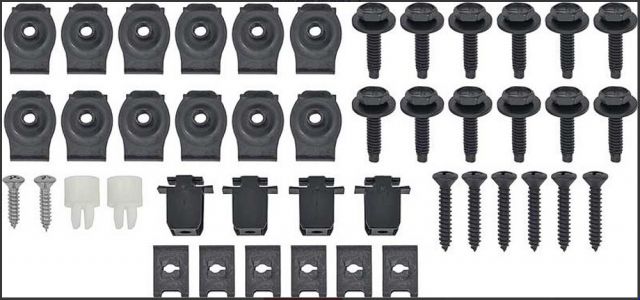 1972 - 1974 PLYMOUTH CUDA GRILLE HARDWARE KIT