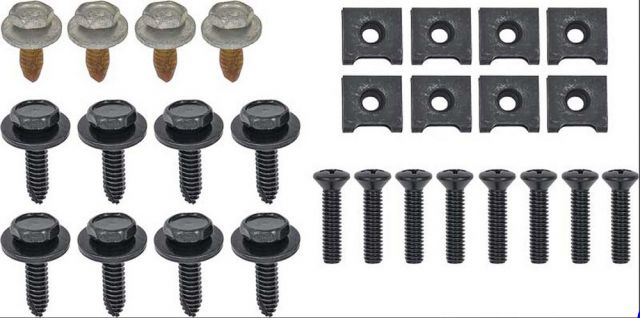NEW REPRODUCTION 1967 - 1968 DODGE DART GRILLE HARDWARE MOUNTING KIT 271137