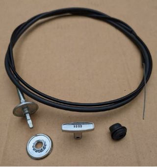 1966 DODGE CHARGER HOOD RELEASE CABLE KIT