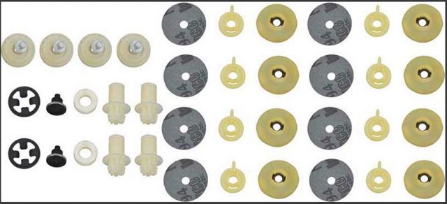 NEW REPRODUCTION 1972 DODGE DEMON & PLYMOUTH DUSTER DOOR WINDOW HARDWARE KIT