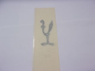 NOS 1968 STAND UP ROAD RUNNER DECK LID/DASH BIRD DECAL