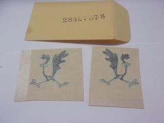 NOS 1968 ROAD RUNNER DOOR BIRD DECALS