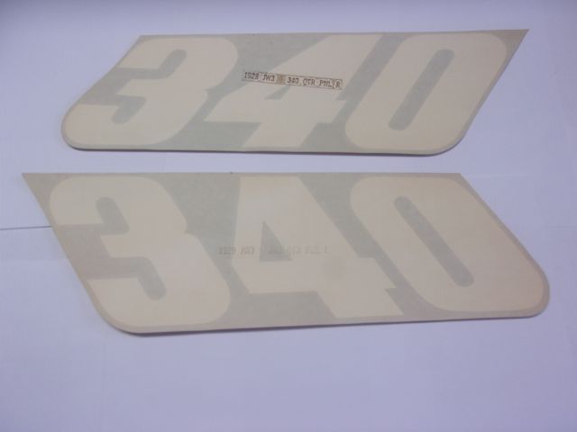 73-74 DUSTER 340 Decals