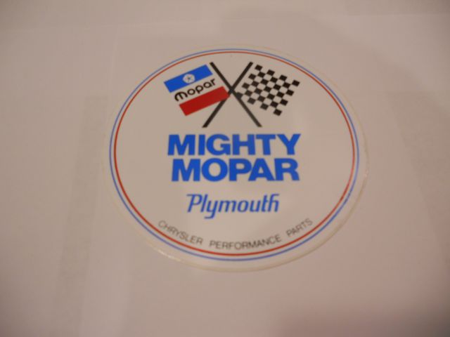 MIGHTY MOPAR PERFORMANCE PARTS DECAL