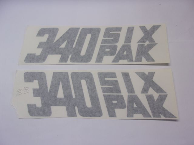 CHALLENGER T/A 340 SIX PAK DECALS