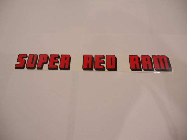 1955-59 DODGE SUPER RED RAM VALVE COVER DECAL