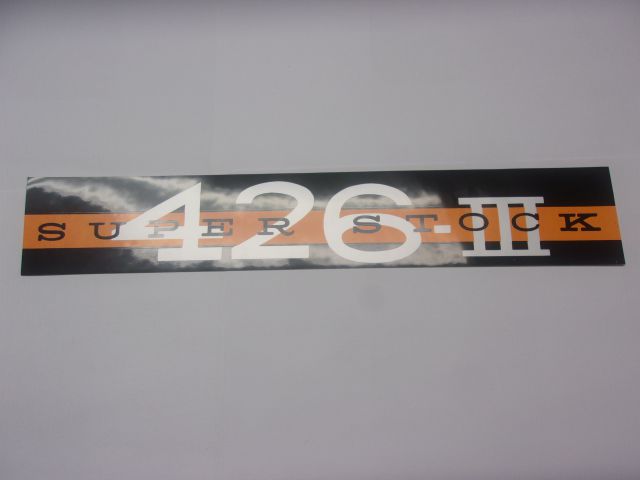 1964 PLYMOUTH SUPER STOCK 426-3 VALVE COVER DECAL