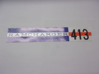 1962 RAMCHARGER 413 VALVE COVER DECAL