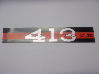 1962 PLYMOUTH SUPER STOCK 413 VALVE COVER DECAL