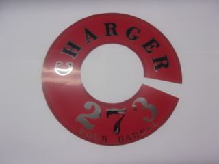 1965-69 DART CHARGER 273-4 BBL AIR CLEANER DECAL