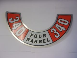 1972-73 340 FOUR BARREL AIR CLEANER