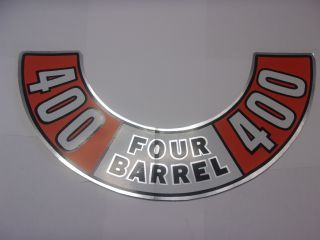 1972-73 400 FOUR BARREL AIR CLEANER