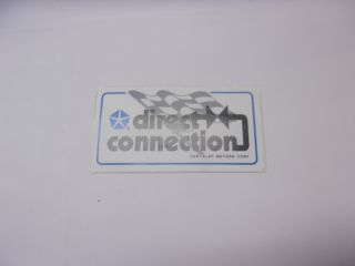 DIRECT CONNECTION SMALL DECAL