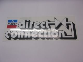 DIRECT CONNECTION WHITE DECAL