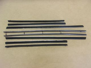 1961-62 2 DR HARDTOP VALIANT/ LANCER BELT WEATHERSTRIPS CATWHISKER SET