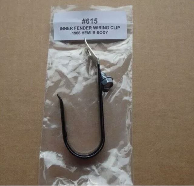1966 B-BODY HEMI INNER FENDER WIRING CLIP